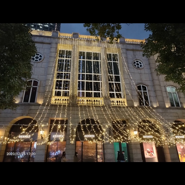 聖誕燈 串燈 暖白 實景圖