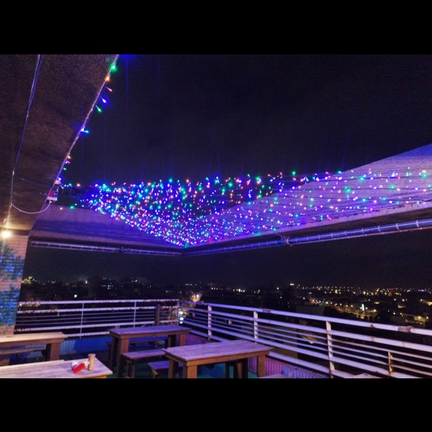 聖誕燈 串燈 彩色 實景圖