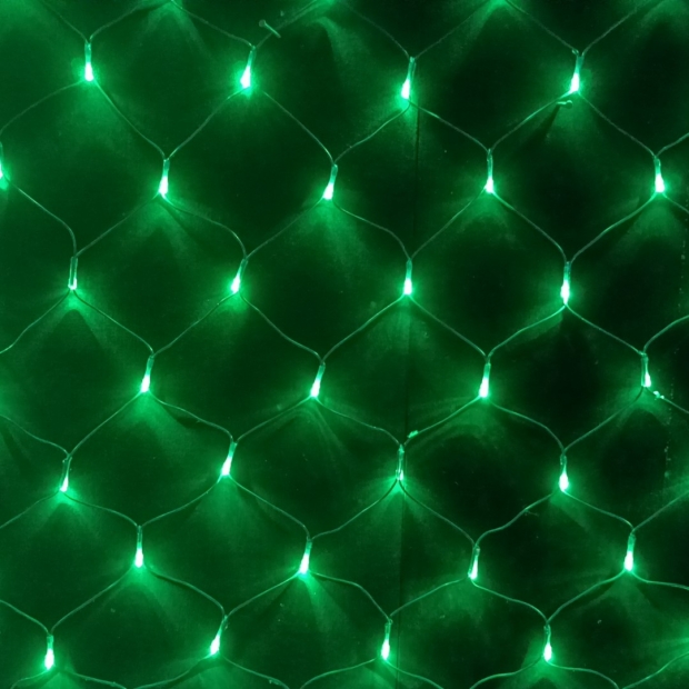 聖誕燈 綠光網燈