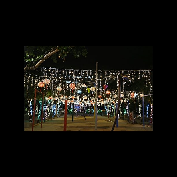 聖誕燈 冰燈 暖白實景圖