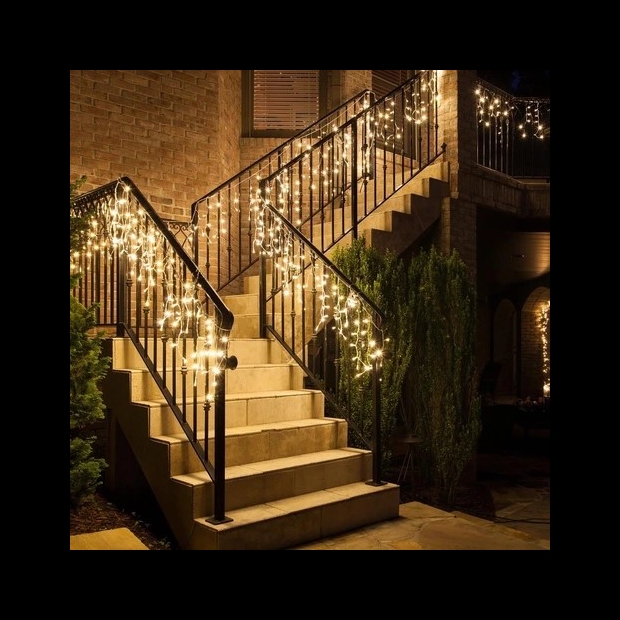 聖誕燈 冰燈 暖白實景圖