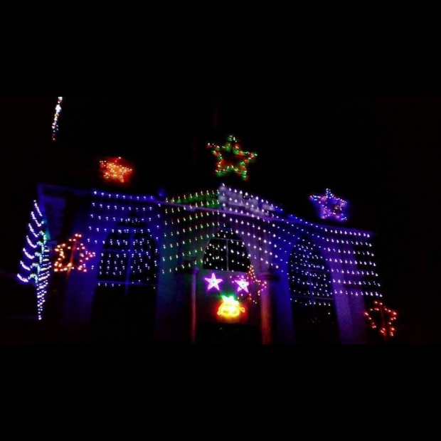 聖誕燈 流水燈 實景圖