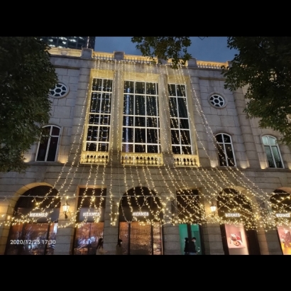 聖誕燈 串燈 暖白 實景圖