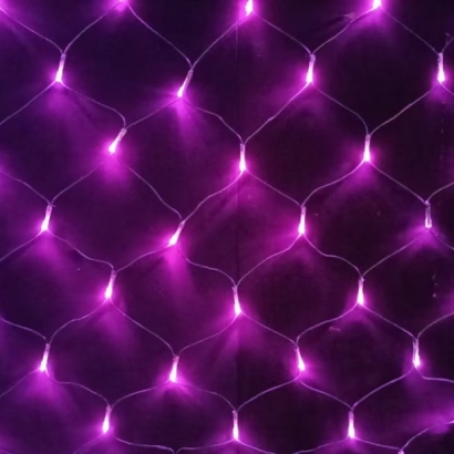 聖誕燈 粉光網燈