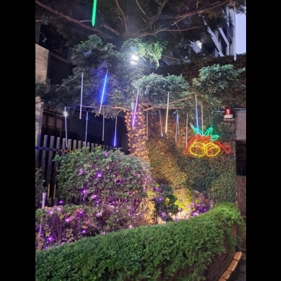 聖誕燈 造型小鈴鐺 流星燈 實景圖