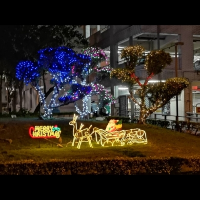 聖誕燈 鹿拉雪橋 MERRY XMAS 造型實景圖