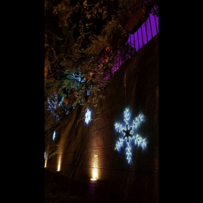 聖誕燈 雪花造型實景圖