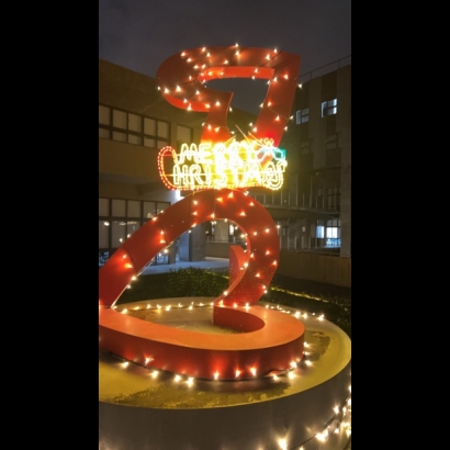聖誕燈 Merry Christmas造型實景圖