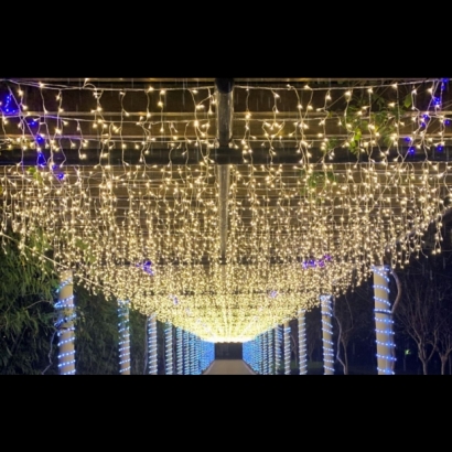 聖誕燈 冰燈 暖白實景圖