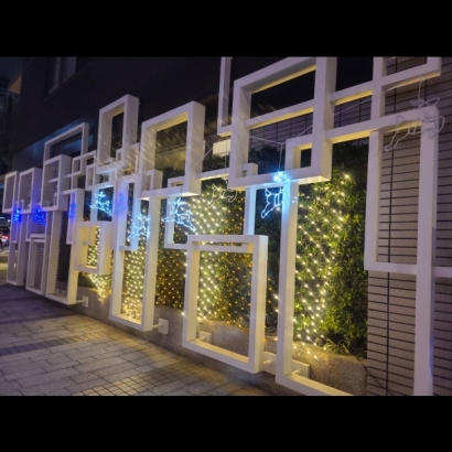 聖誕燈冰燈造型 小鹿實景圖