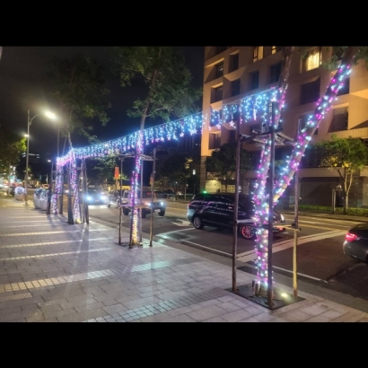 聖誕燈 冰燈造型 小星星冰燈實景圖