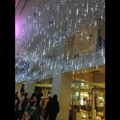 聖誕燈 冰燈 白光實景圖 聖誕燈 冰燈 白光實景圖