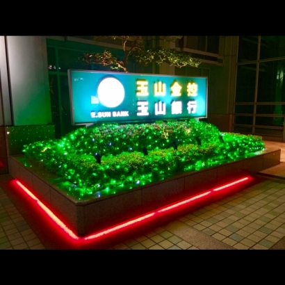 聖誕燈 水管燈 紅光實景圖