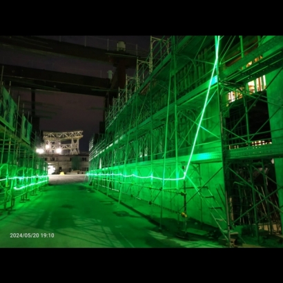 聖誕燈 綠光水管燈實景圖 聖誕燈 綠光水管燈實景圖