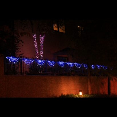 聖誕燈 布幕燈實景圖